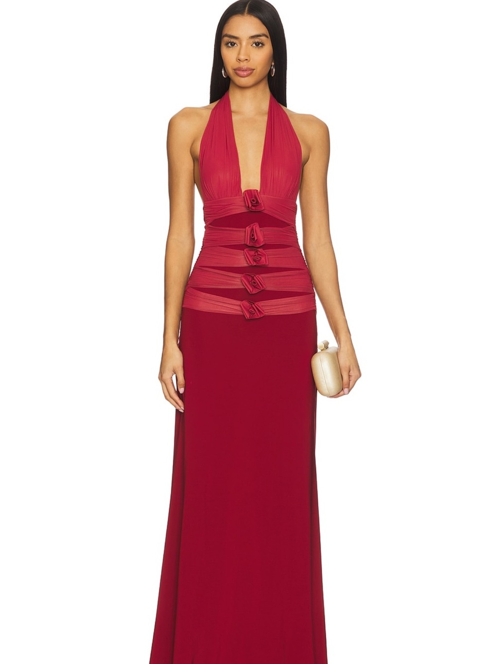 Maygel Coronel - Villadiego Gown (Carmesi)